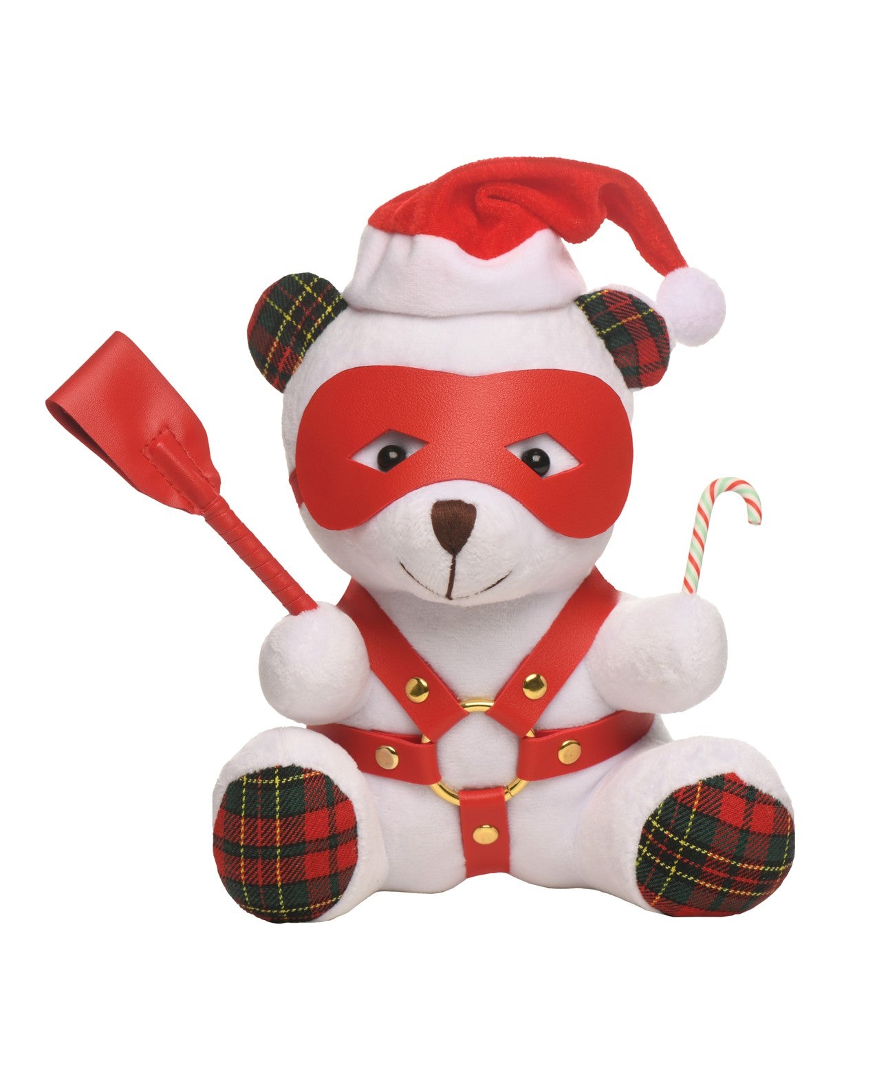 XR, LLC Master Series Holiday Bondage Teddy Bear Plush, White