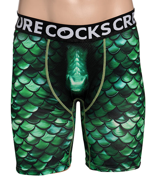 Creature Wear Cockness Monster Boxer Shorts, Green/Black - XL