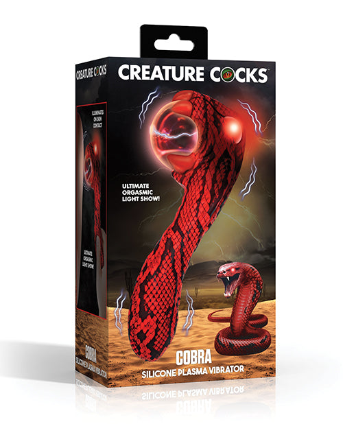 XR, LLC Cobra Scepter Plasma Vibrator, Red/Black, Waterproof & Rechargeable