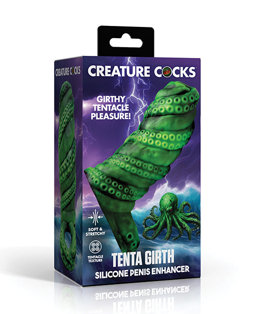 Creature Cocks Tenta Girth Silicone Penis Enhancer, Green – Tentacle-Textured