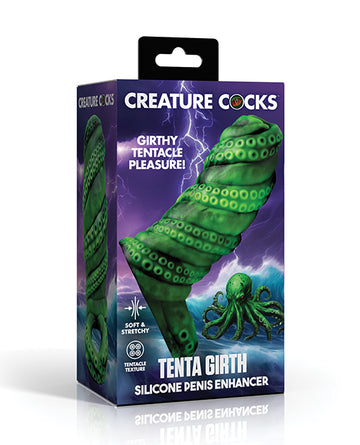 Creature Cocks Tenta Girth Silicone Penis Enhancer, Green – Tentacle-Textured