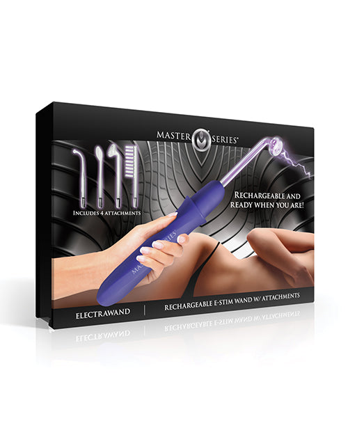 Master Series Elektrawand Rechargeable Violet Wand - Purple - 5 Intensity Levels