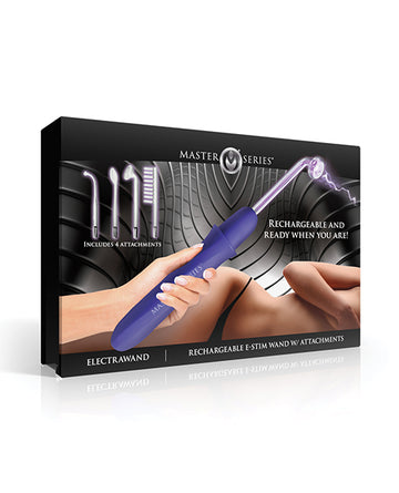 Master Series Elektrawand Rechargeable Violet Wand - Purple - 5 Intensity Levels