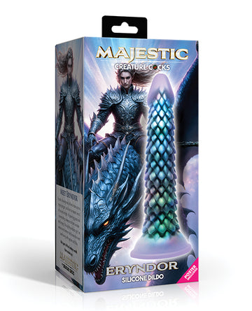 XR, LLC AH947 Majestic Eryndor Silicone Dildo, 8.1" Insertable