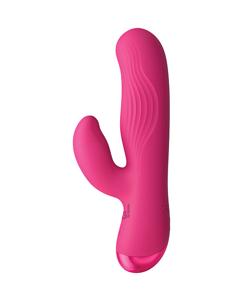 Bang! BG Ribbed Silicone Rabbit Vibrator, Pink