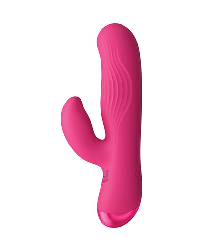 Bang! BG Ribbed Silicone Rabbit Vibrator, Pink