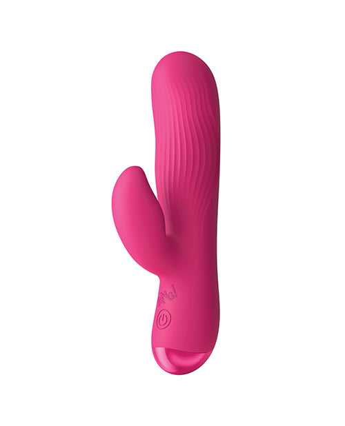 Bang! BG Ribbed Silicone Rabbit Vibrator, Pink