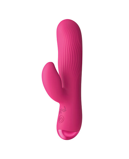 Bang! BG Ribbed Silicone Rabbit Vibrator, Pink