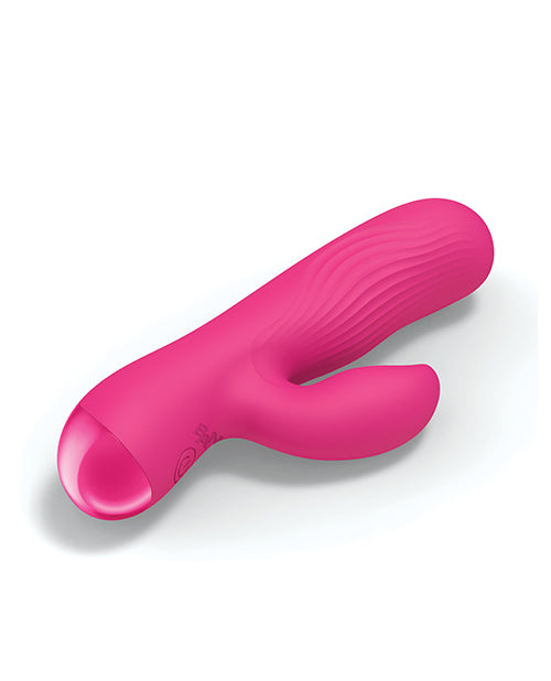 Bang! BG Ribbed Silicone Rabbit Vibrator, Pink