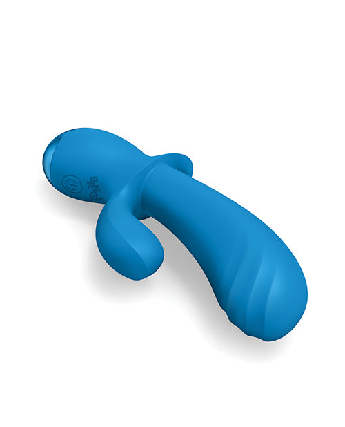 XR, LLC Bang! BG Thick Silicone Rabbit Vibrator, Blue