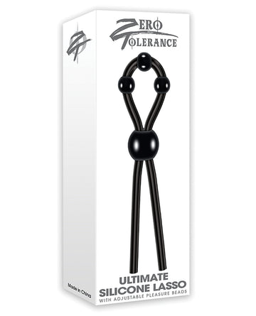 Evolved ZE-CR-3183-2 Ultimate Lasso Cock Ring, Black Silicone
