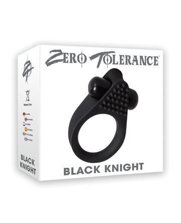 Evolved ZE-CR-3305-2 Black Knight Vibrating Cock Ring, ABS/Silicone