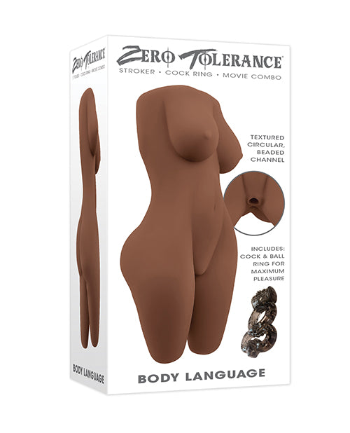 Evolved ZE-MS-1645-2 Body Language, Brown TPE, Waterproof