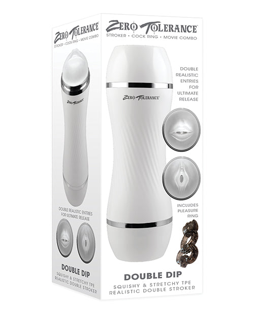 Evolved ZE-MS-9529-2 Double Dip Stroker, Dual Entry TPE