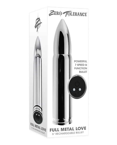 Evolved ZE-RS-1027-2 Full Metal Love Bullet, Vibrating, Chrome