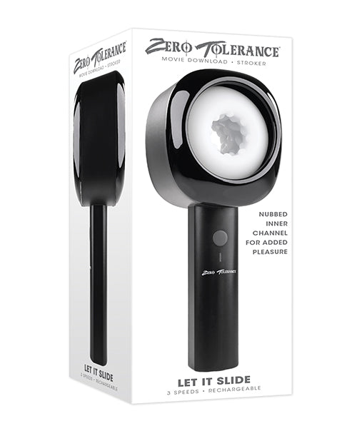 Evolved ZE-RS-1720-2 Let It Slide Stroker, Black, ABS Plastic/TPE