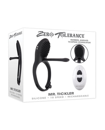 Evolved ZE-RS-2574-2 Mr. Tickler Vibrating C-Ring, Black ABS/Silicone