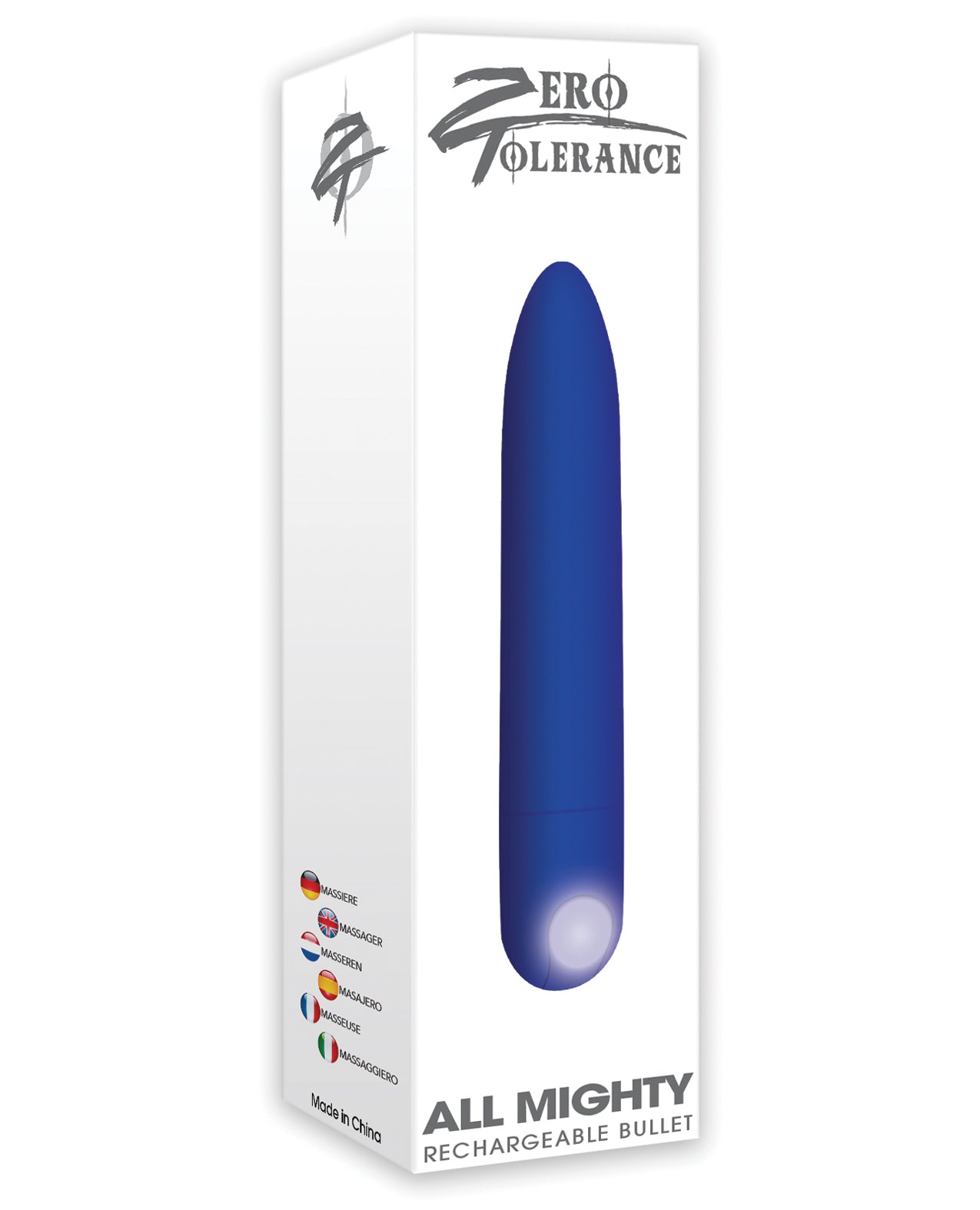 Evolved ZE-RS-3022-2 All Mighty Rechargeable Bullet, Blue, Waterproof