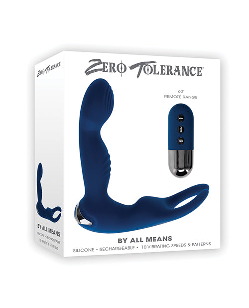 Evolved ZE-RS-5124-2 Prostate Vibrator, Remote Control, Blue