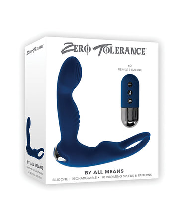 Evolved ZE-RS-5124-2 Prostate Vibrator, Remote Control, Blue