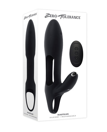 Evolved ZE-RS-5605-2 Nautilus Vibrating Toy, Black, ABS/Silicone