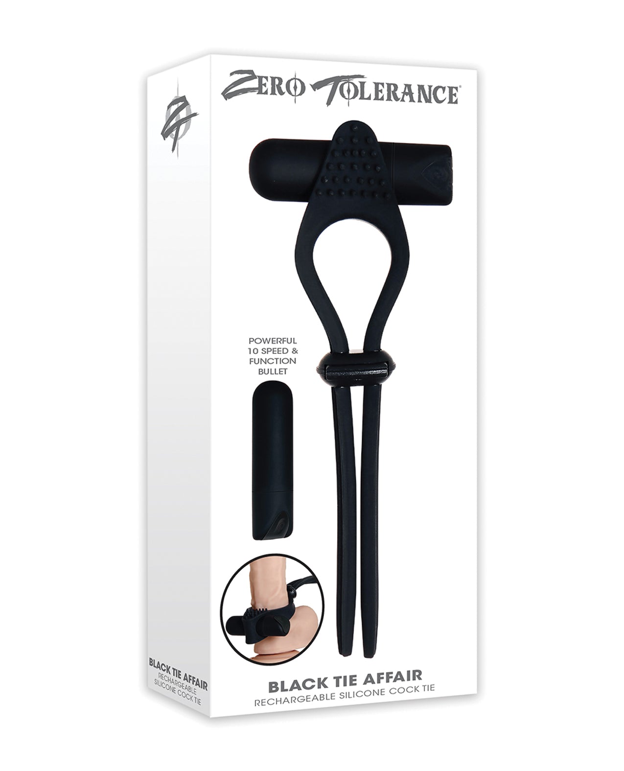 Evolved ZE-RS-6306-2 Zero Tolerance Black Tie Affair Cock Ring, Adjustable