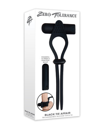 Evolved ZE-RS-6306-2 Zero Tolerance Black Tie Affair Cock Ring, Adjustable