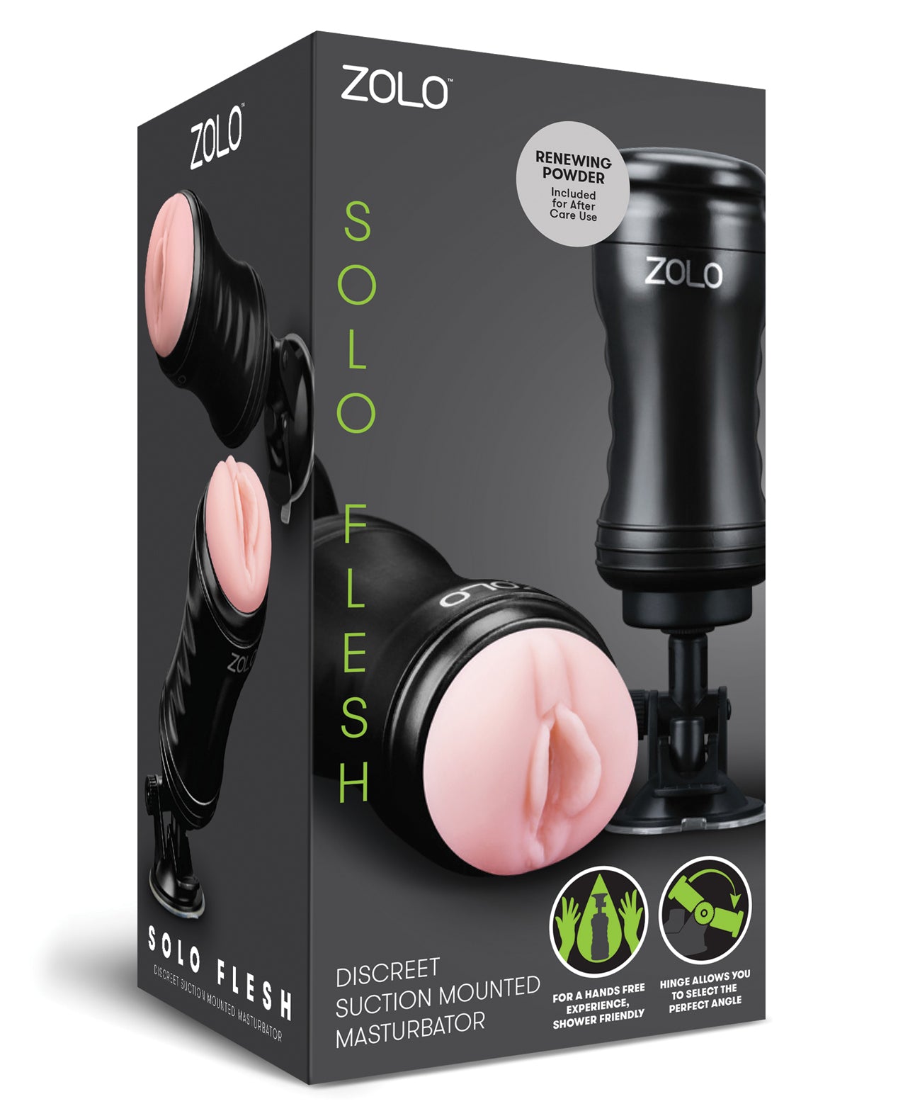 Xgen ZO-6017 Solo Flesh Hands-Free Masturbator, 6.25" Vagina