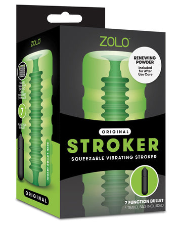 Xgen ZO-6004 Original Squeezable Vibrating Stroker, Green