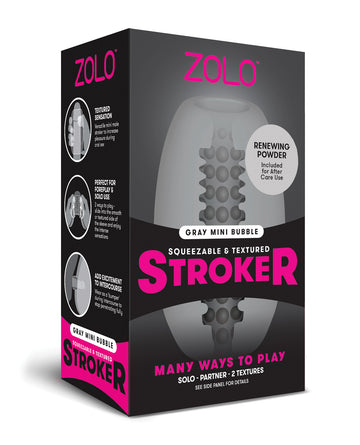 Xgen ZO-6027 ZOLO Mini Bubble Stroker, Gray