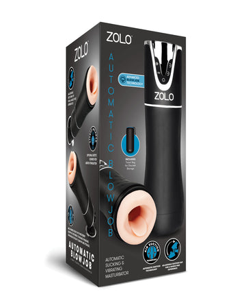 Xgen ZOLO-6031 Automatic Blowjob Masturbator, Vibrating Ivory ABS/TPR