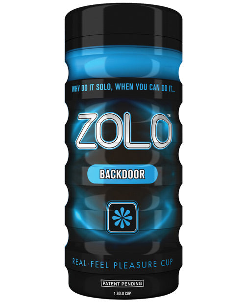 Xgen ZO-5000 Zolo Back Door Cup, Blue Ergonomic Ribbed Massager