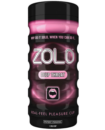 Xgen ZO-5002 ZOLO Deep Throat Cup, Pink, Ribbed Inner Channel