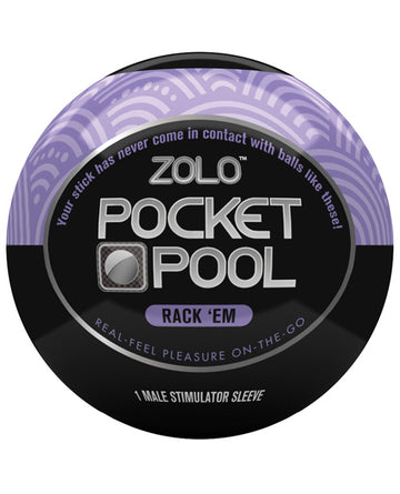 Xgen ZO-5012 Zolo Pocket Pool Rack Em, Purple Male Stimulator Sleeve