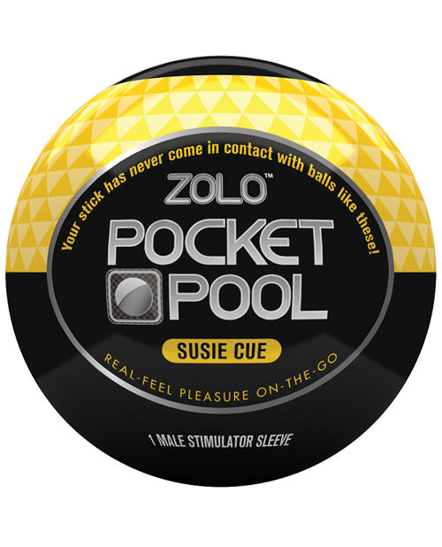 Xgen ZO-5013 Susie Cue Pocket Pool Male Stimulator Sleeve, Yellow